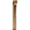 Ekena Millwork Thorton Slat Smooth Bracket w/ Offset Brace, Western Red Cedar, 5 1/2"W x 44"D x 44"H BKT0604X44X44THR06SWR - alternate 3